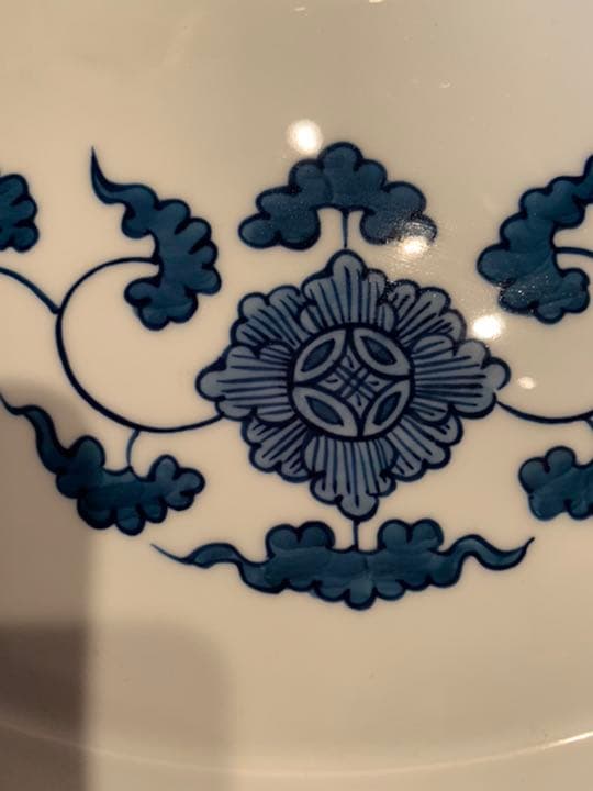 染付け　鳳凰皿