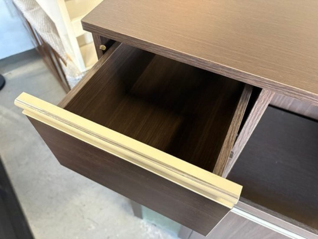 ニトリ　ダークブラウン 食器棚　引き取りまたは配送相談