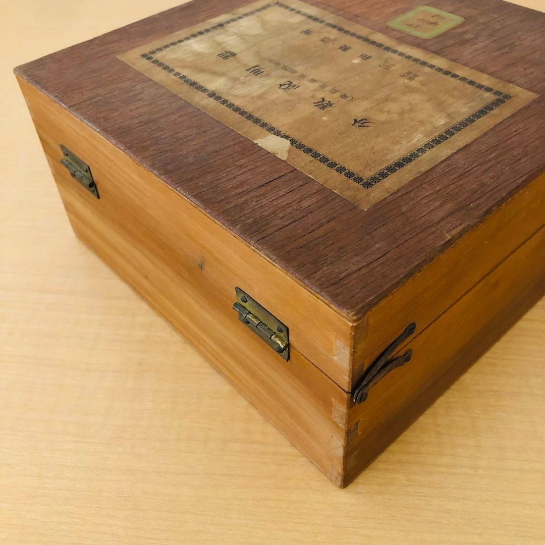 分数説明器　ビンテージ　木製りんご