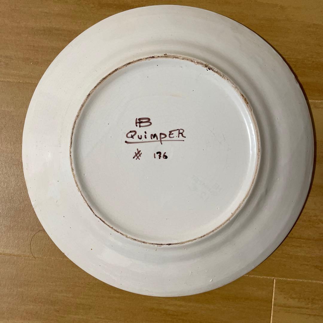 アンティーク カンペール焼き お皿