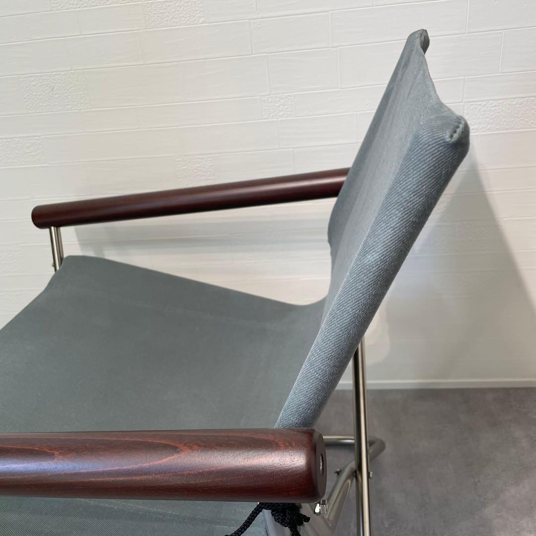 ニーチェアX 80 グレー　ダークブラウン