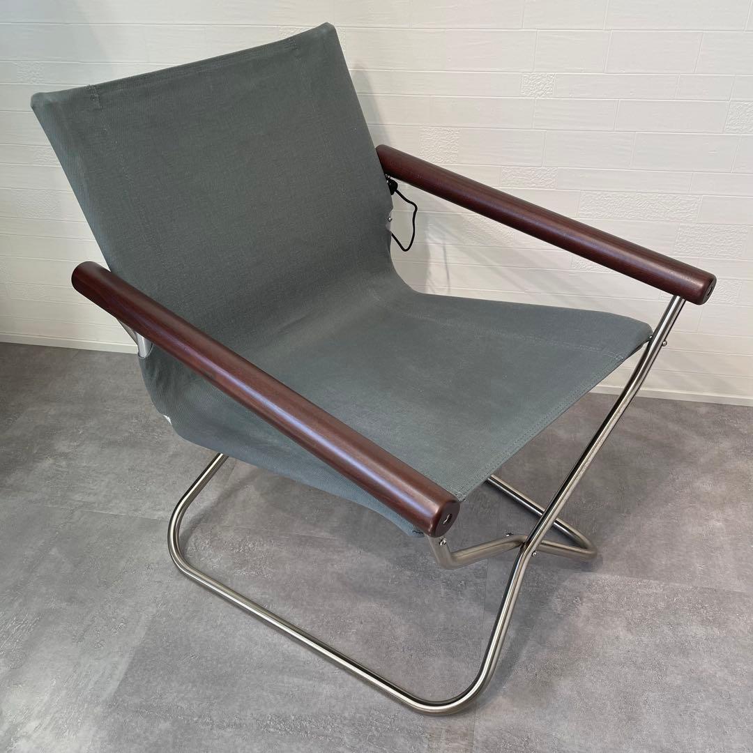 ニーチェアX 80 グレー　ダークブラウン