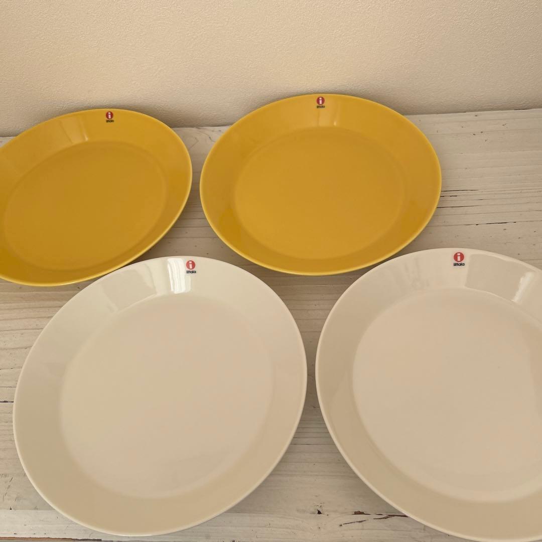 イッタラ ティーマ ホワイト ハニー 21cm プレート 4枚