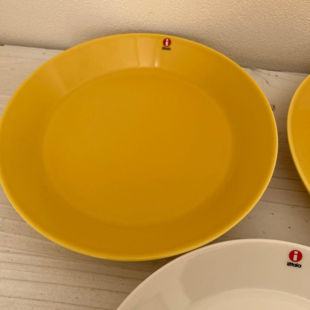 イッタラ ティーマ ホワイト ハニー 21cm プレート 4枚