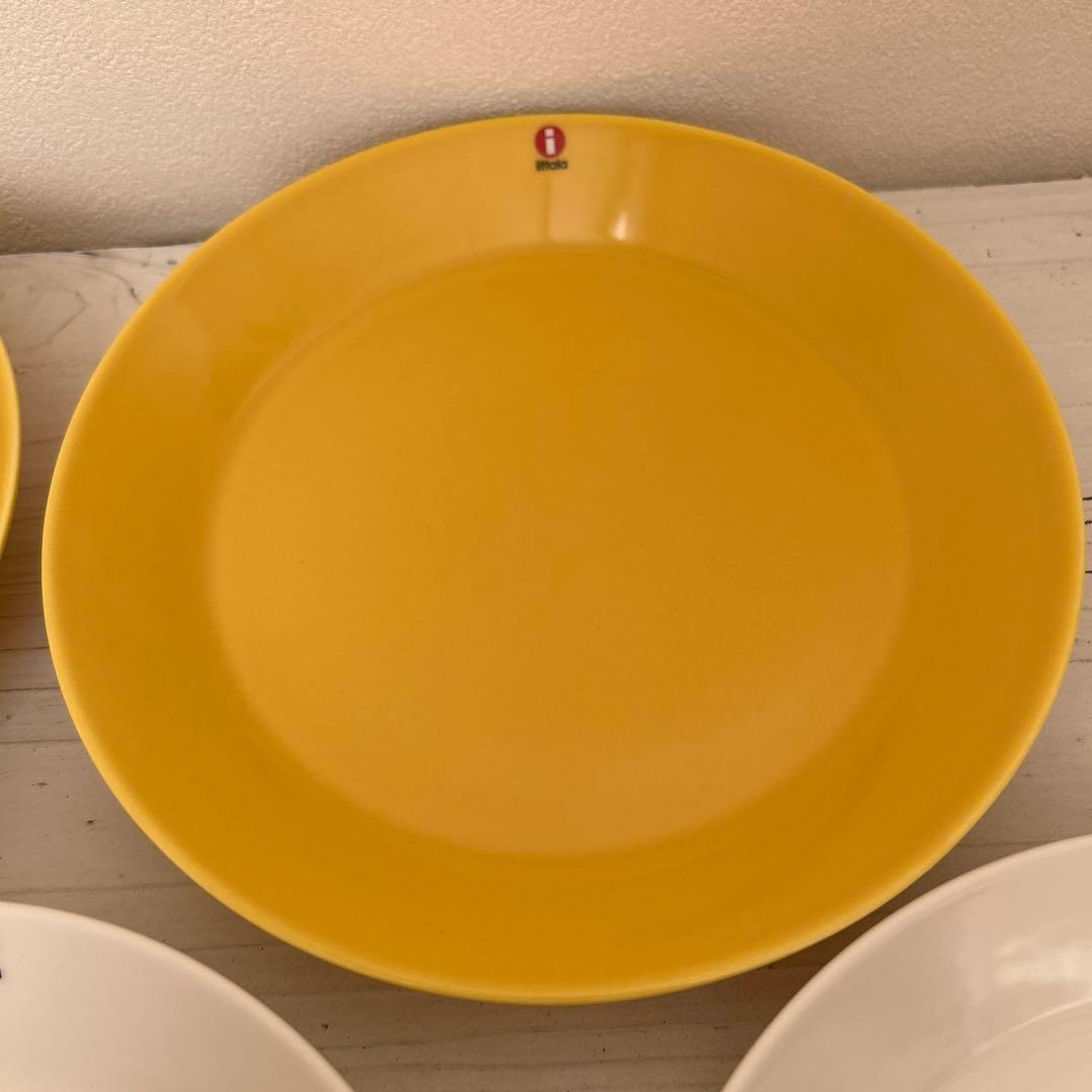 イッタラ ティーマ ホワイト ハニー 21cm プレート 4枚