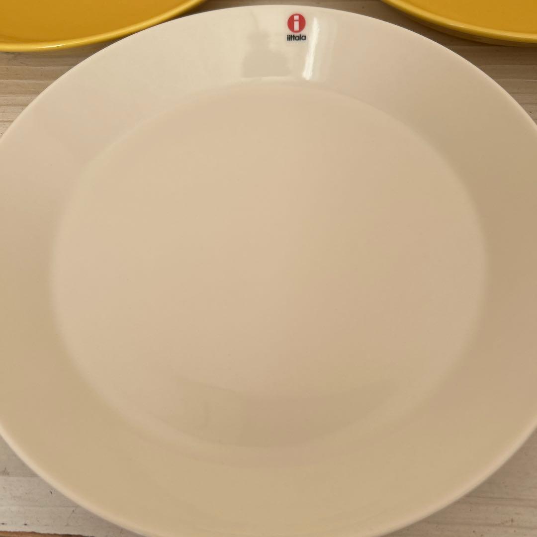 イッタラ ティーマ ホワイト ハニー 21cm プレート 4枚