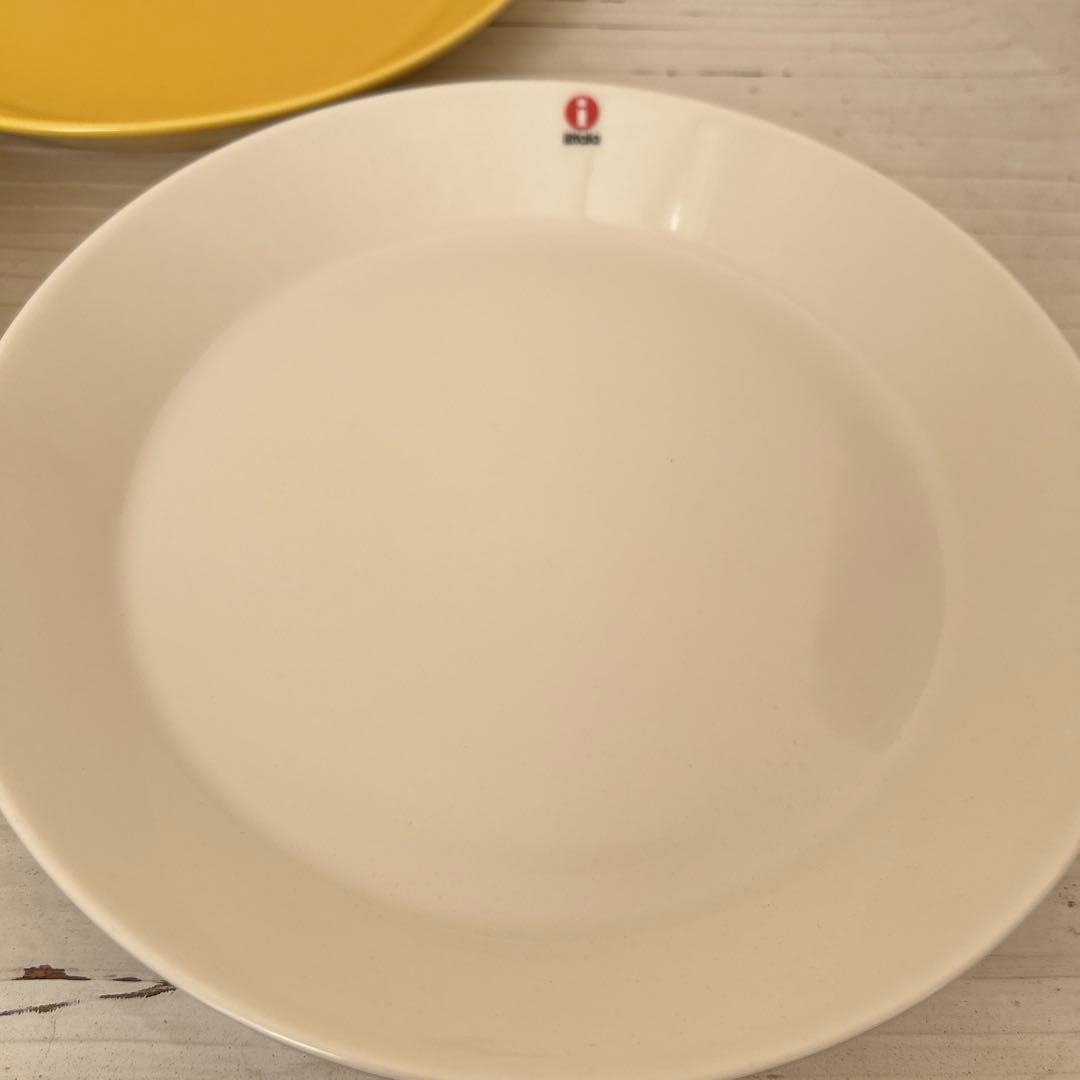 イッタラ ティーマ ホワイト ハニー 21cm プレート 4枚