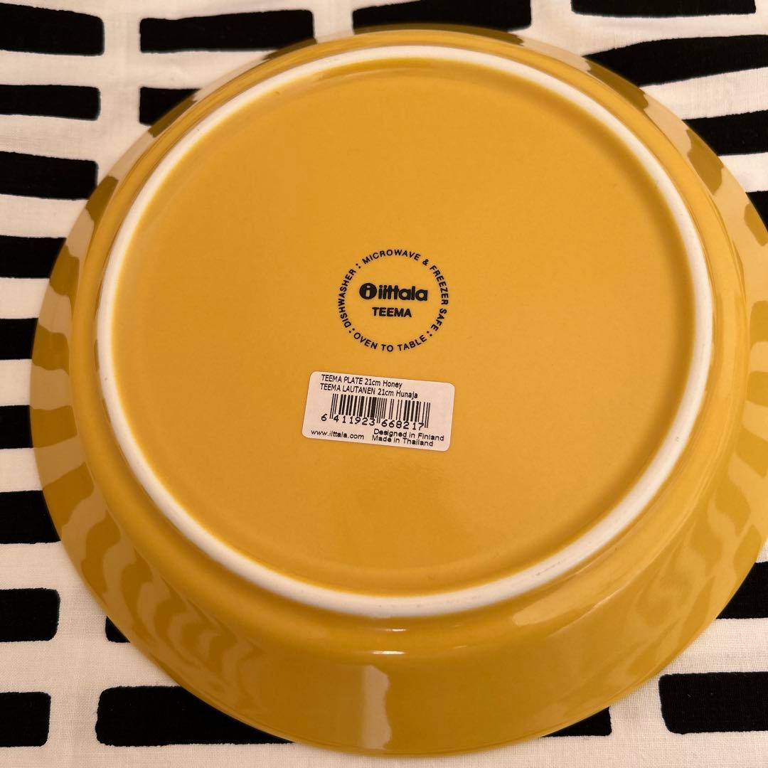 イッタラ ティーマ ホワイト ハニー 21cm プレート 4枚