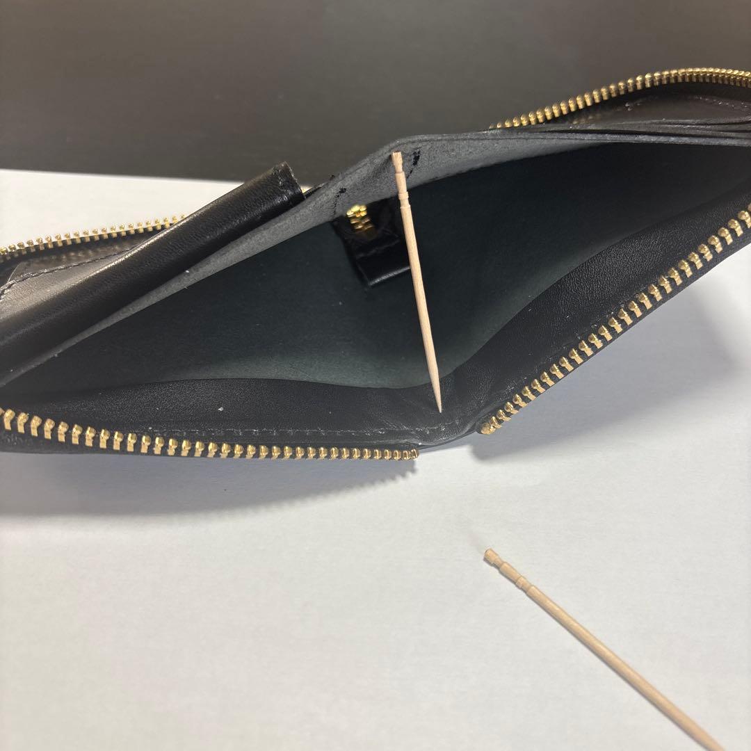 未使用 日本製 高級 コードバン RF折り財布 新喜皮革社 栃木レザー 黒