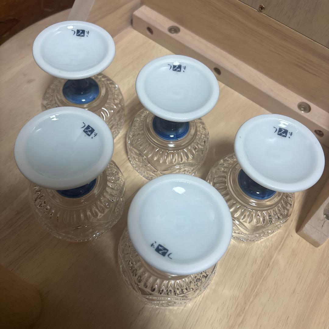 三洋陶器　龍峰窯 赤絵　高台小鉢　つみき 有田焼　切子　骨董　アンティーク