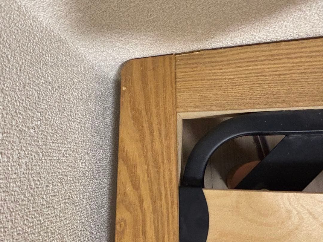 【ハジメパリ】無印良品　旧型　セミダルブベッドフレーム　オーク　送料込み