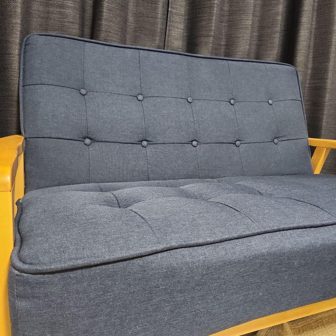 ニトリ　2人用ソファー　ルッキKD