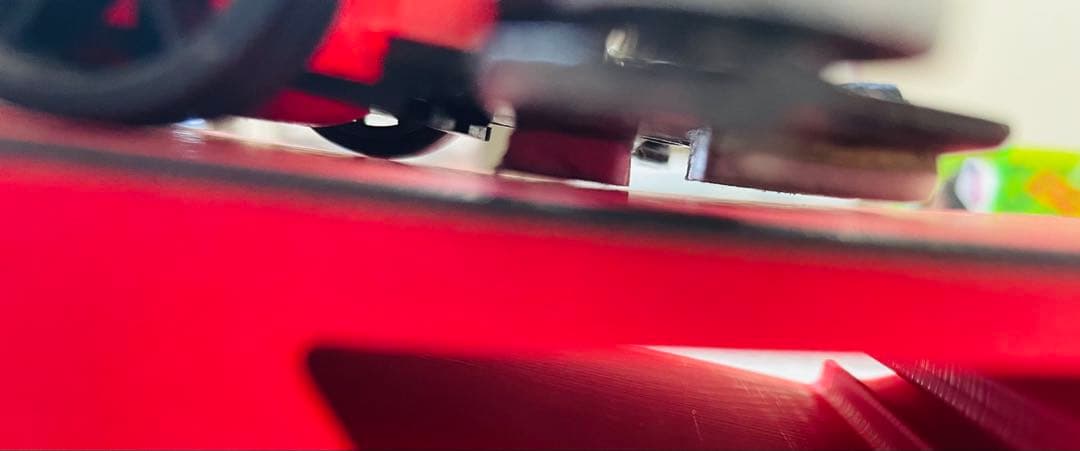 ミニ四駆　MSスギヤマ式フレキ　V字カット鳥居残し　３バネスラダン　１軸アンカー