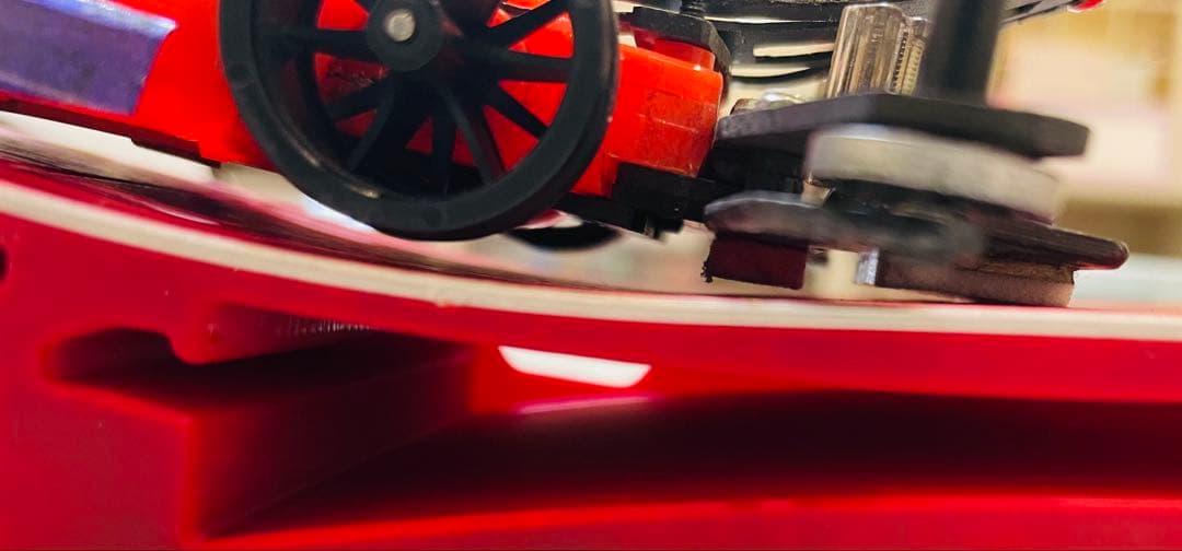 ミニ四駆　MSスギヤマ式フレキ　V字カット鳥居残し　３バネスラダン　１軸アンカー