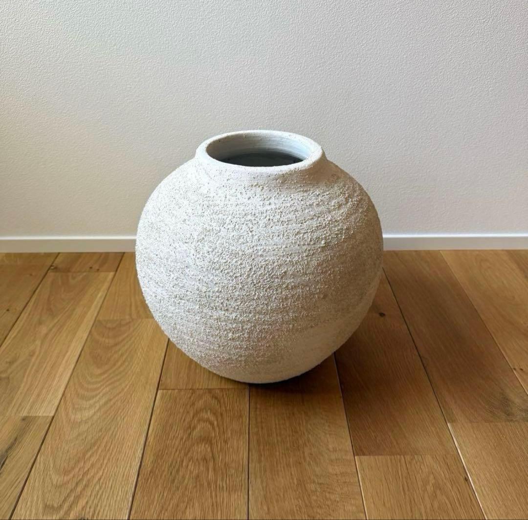 ZARA  花瓶 セラミックベース　ジャパンディ　ホワイト