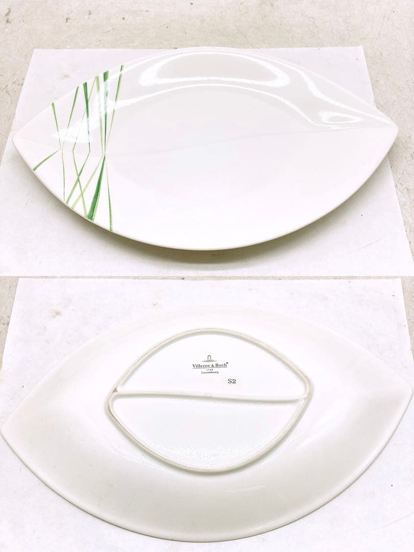 Villeroy&boch 皿4点 パームリーフプレート オーバル皿LAPLAU