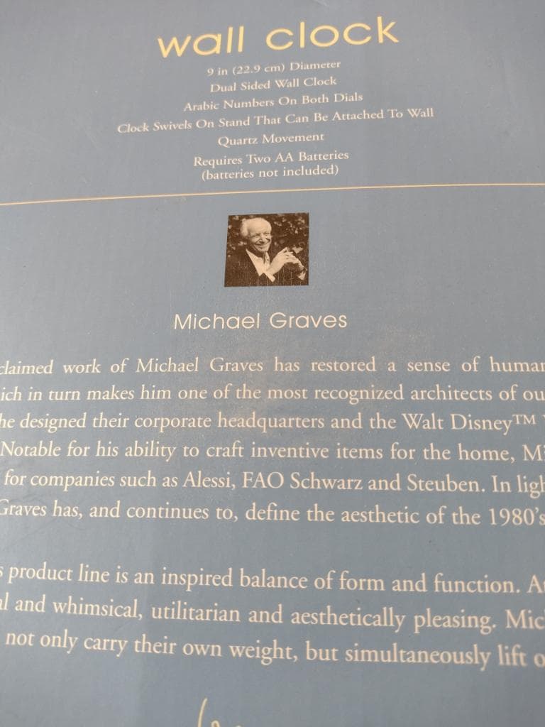 両面式掛時計 柱時計 二地点の時刻表示 世界時計 モダンデザイン アメリカで購入