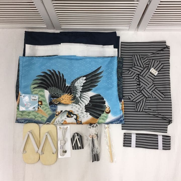 ❪5745❫   ◇  五歳男の子  七五三   羽織・袴10点セット   ◇