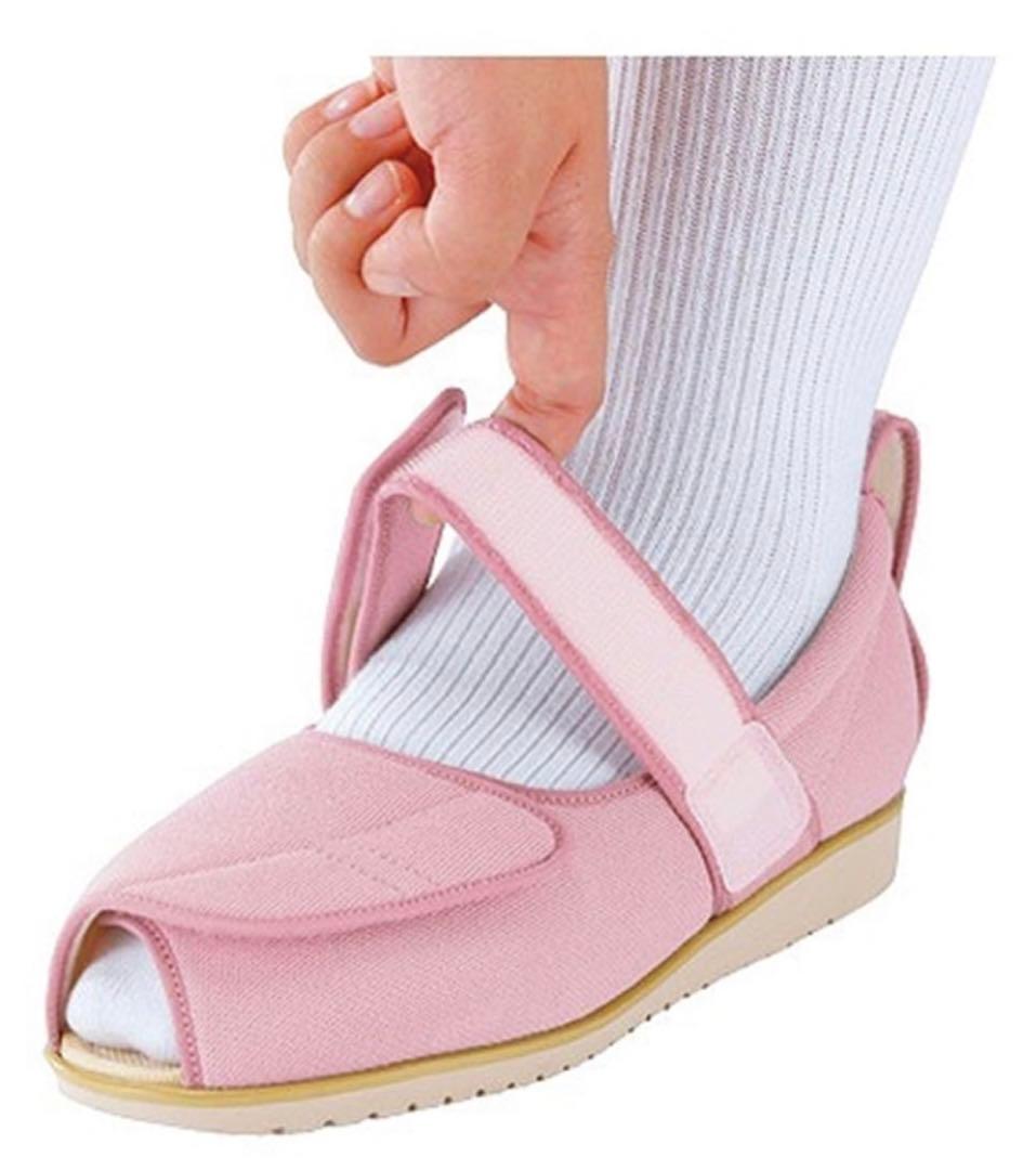 あゆみ介護シューズ　オープンマジックⅡブラック４Ｌ　両足