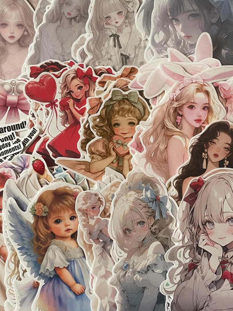 ②コラージュシート カット素材　300枚　おすそ分け