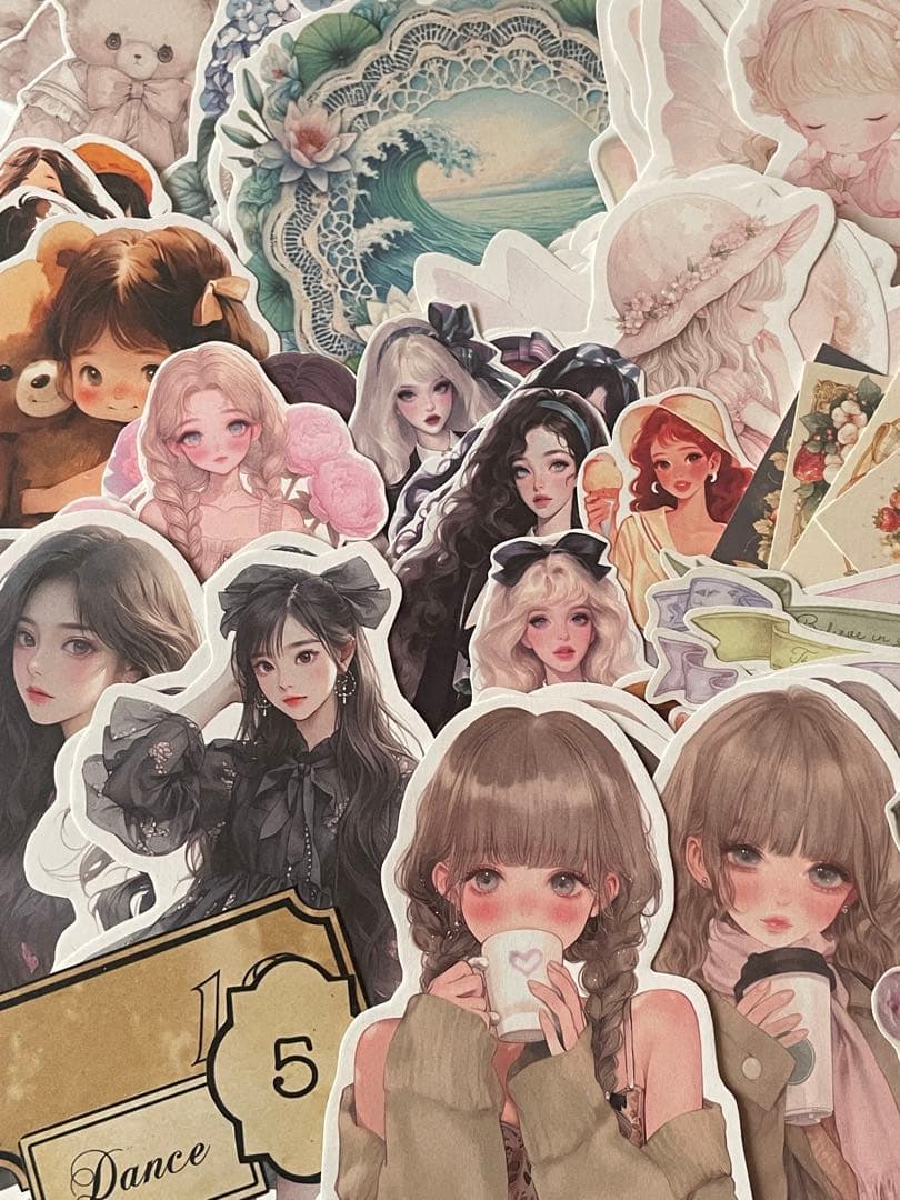 ②コラージュシート カット素材　300枚　おすそ分け