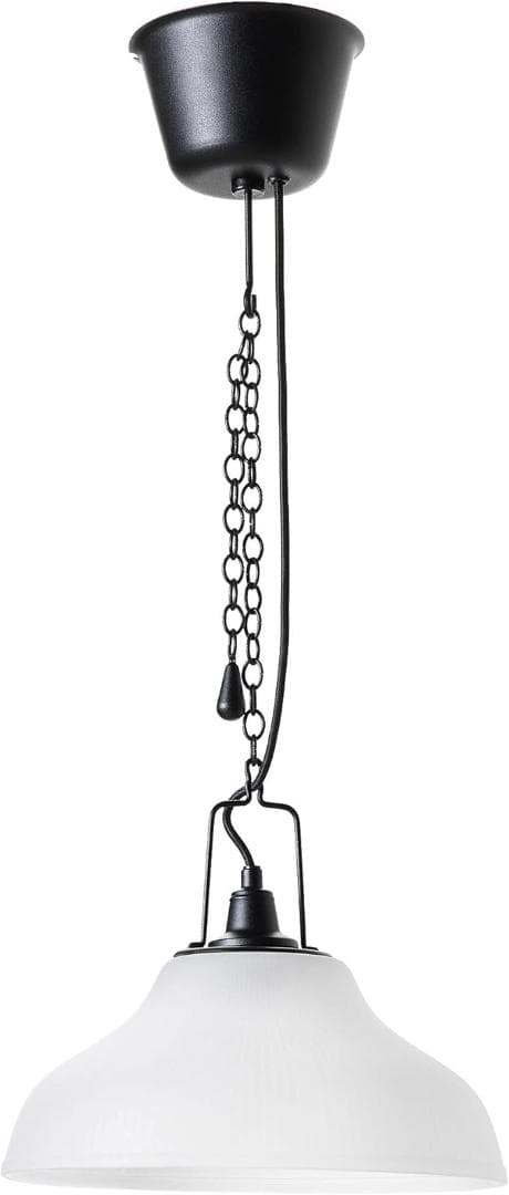 IKEA Sunnanö ペンダントライト ミルクガラス 電球付属 希少廃盤