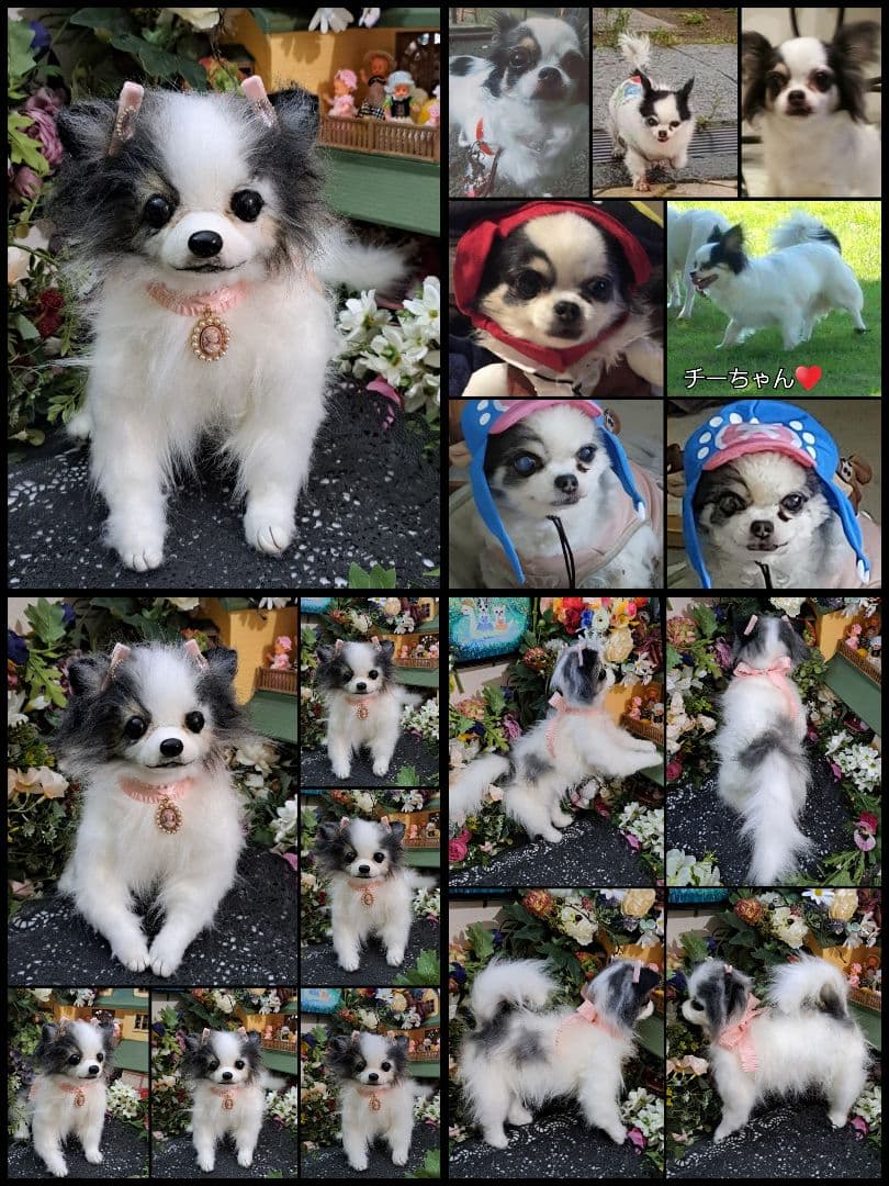 うちの子オーダー受付中♥️ チワワ　リアル　実物大　ぬいぐるみ　カズコオガワ