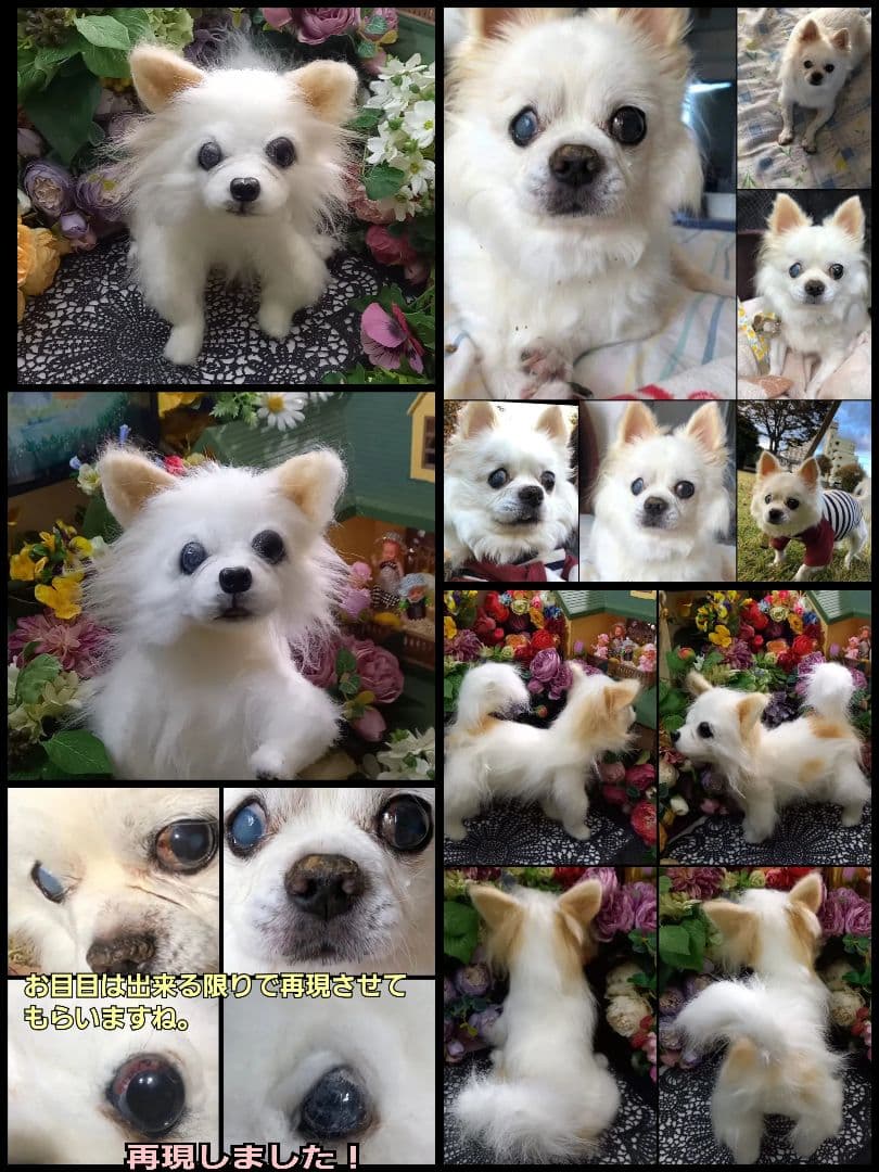 うちの子オーダー受付中♥️ チワワ　リアル　実物大　ぬいぐるみ　カズコオガワ