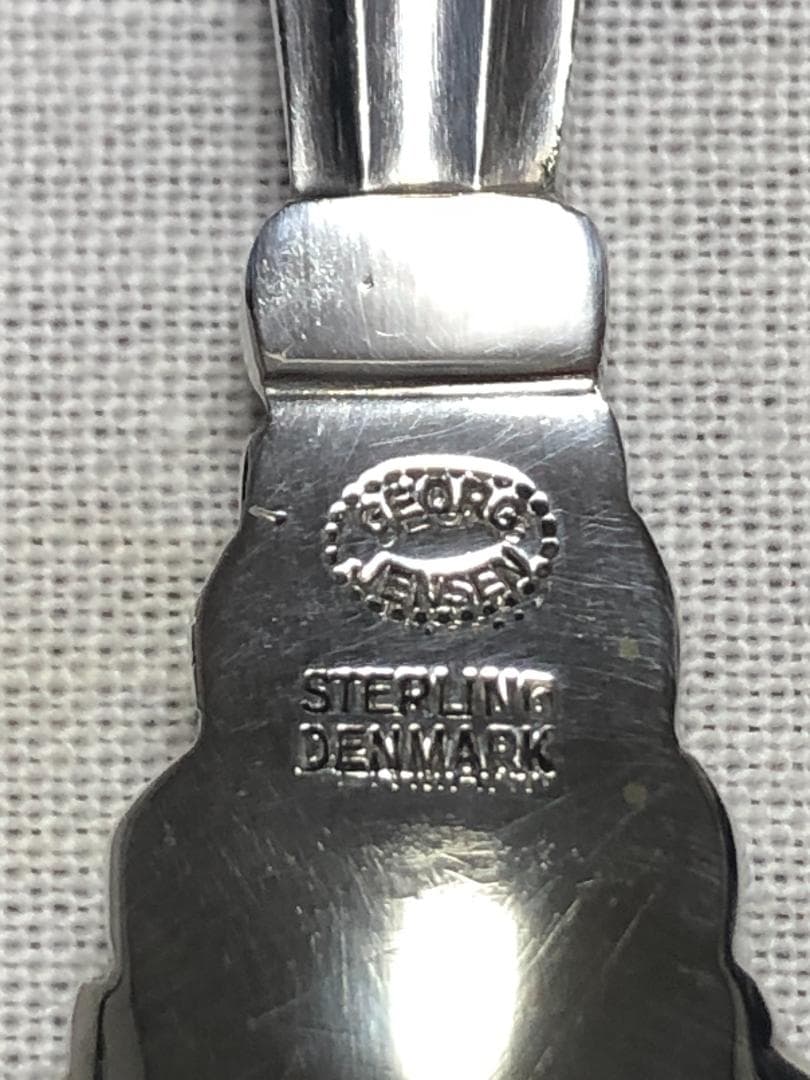 美品 ジョージジェンセン ACORN ディナースプーン STERLING ②