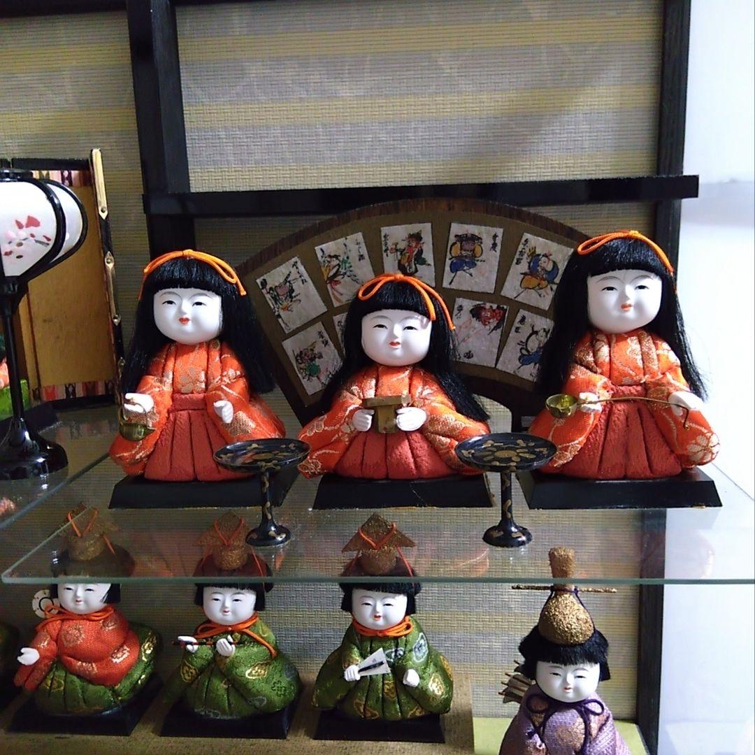 セール中☀️ 木目込雛人形　雛人形　ひな人形　ひな祭り　木目込人形　ガラスケース