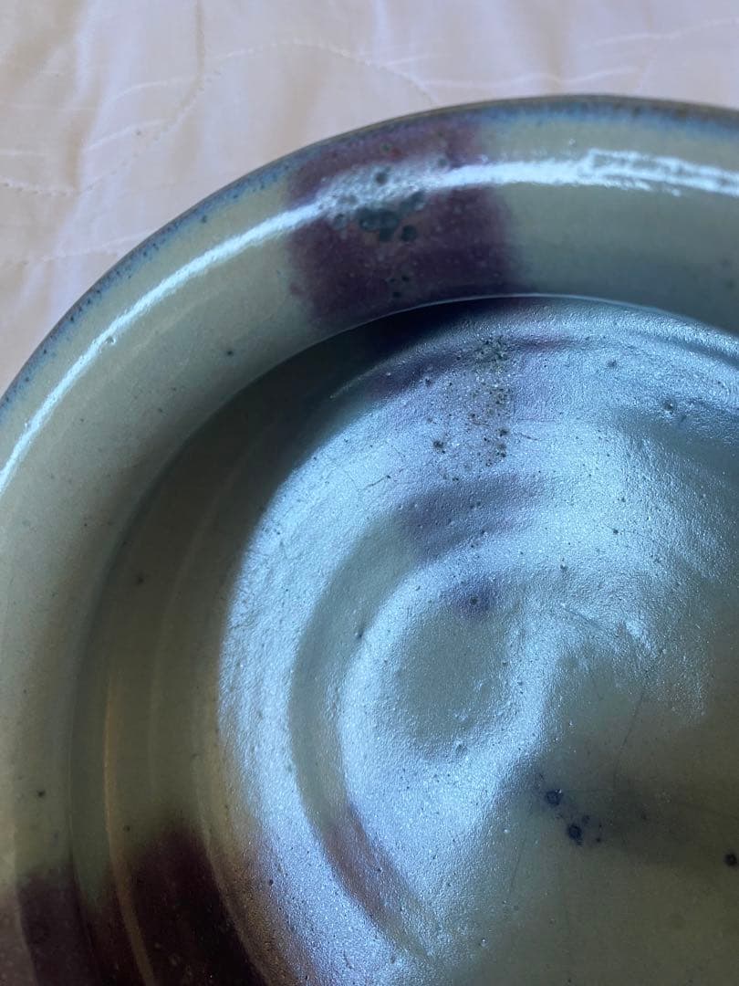 元代鈞窑鉢、香炉、紫斑釉变，青紫グラデーション 陶器ボウル