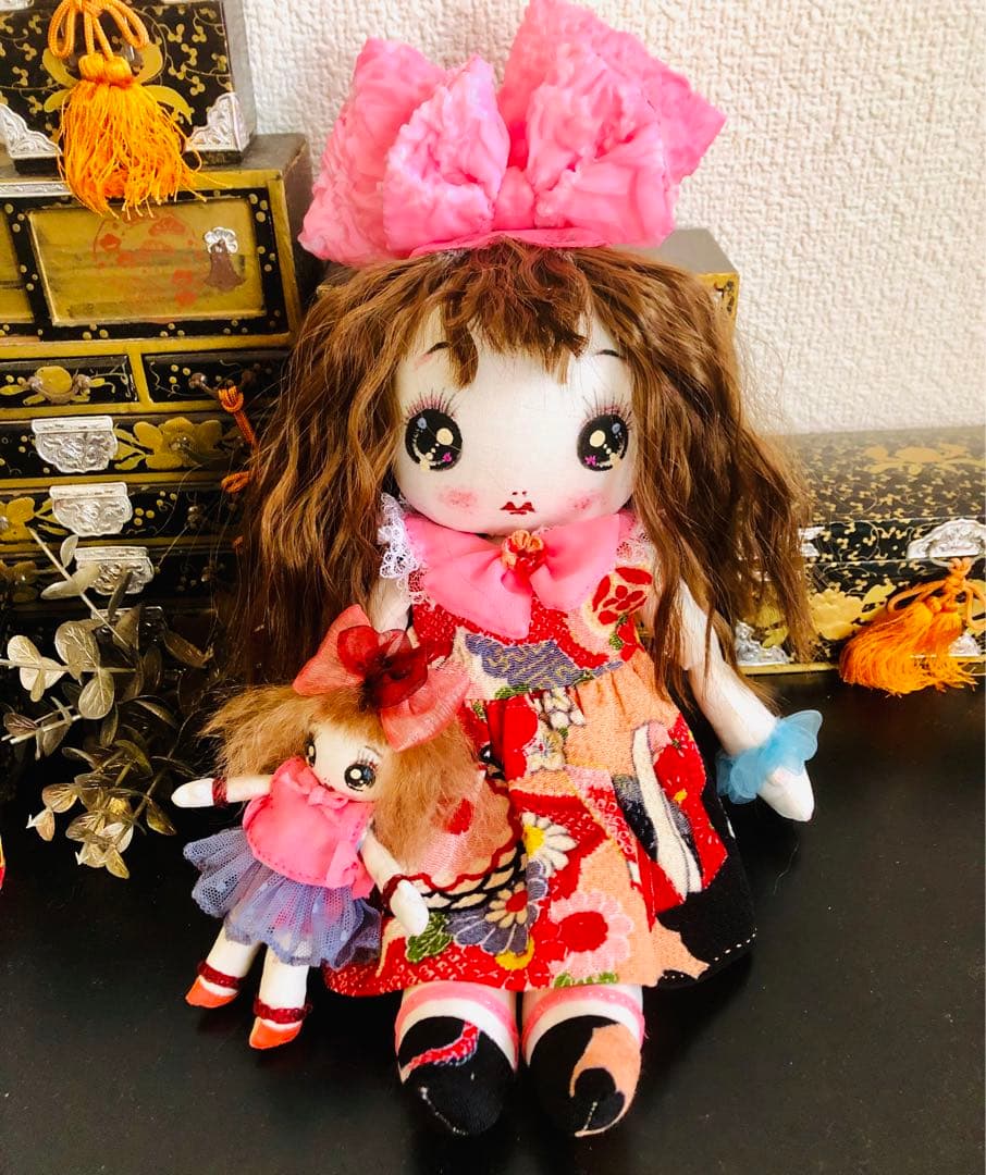 ♡かっぱのオーコ様ご確認♡約35cm◦11cmボネ無しお洋服ぴんく系♡