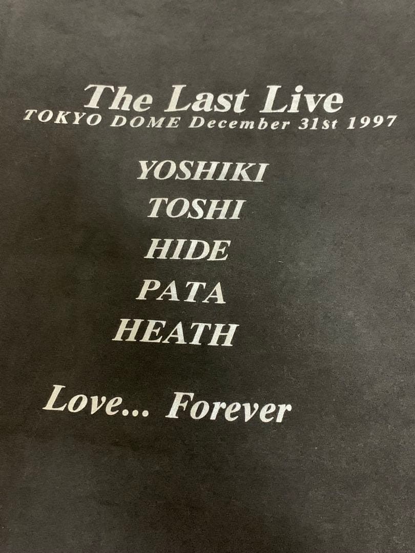 X JAPAN The Last Live Tシャツ Lサイズ。超希少。