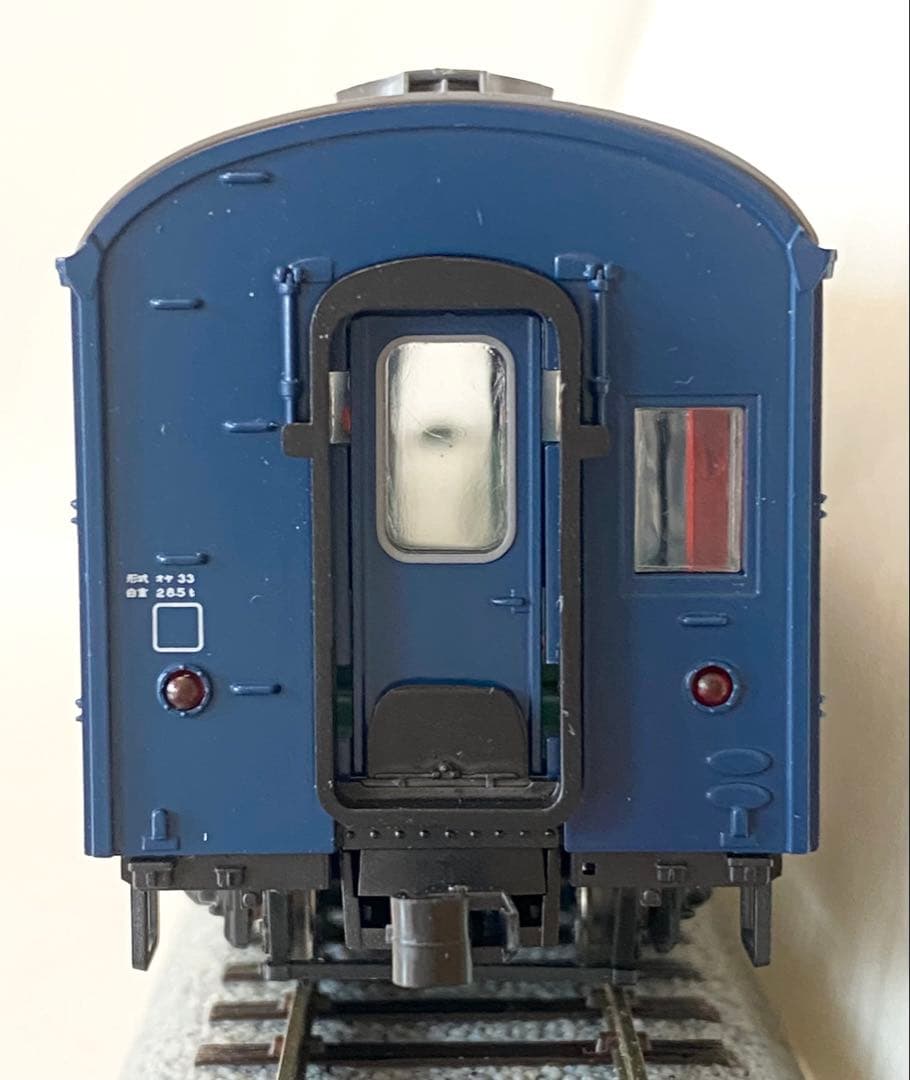 トラムウェイ 国鉄オヤ33 (オハニ36改造タイプ) 青15号　新品HOゲージ