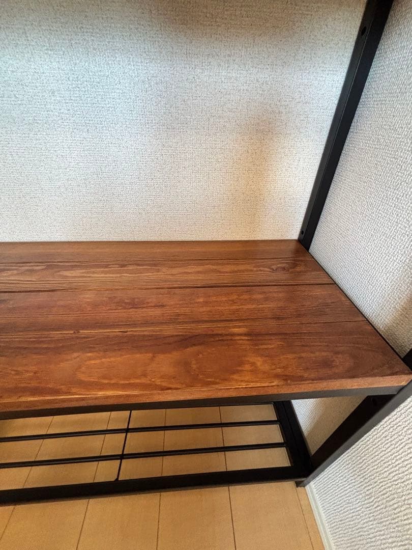 幅80 収納棚 木製　オープンラック 4段シェルフ TABAS ラック　北欧