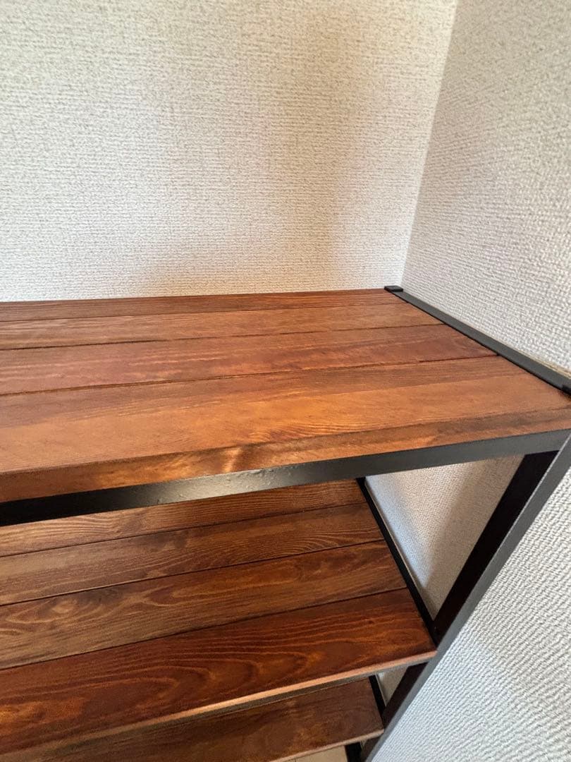 幅80 収納棚 木製　オープンラック 4段シェルフ TABAS ラック　北欧