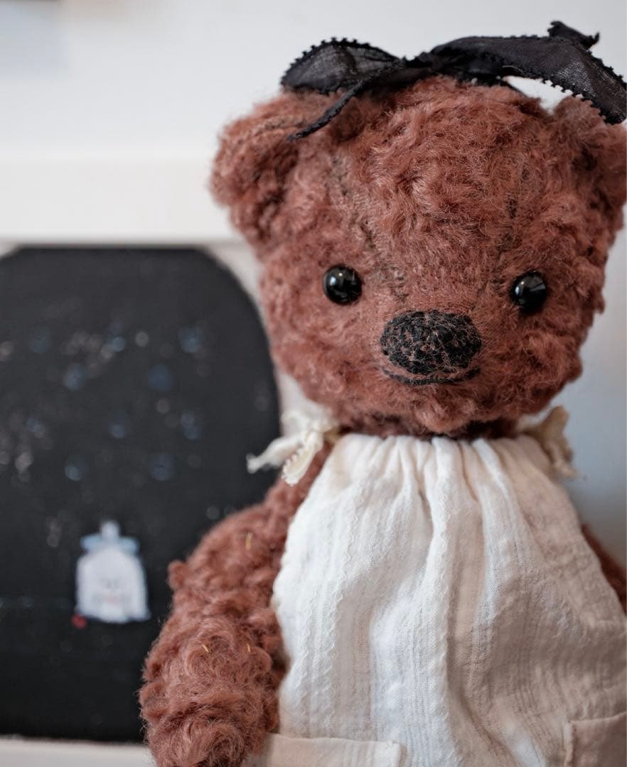 ヴィンテージライク テディベア ブラウンベア 海外作家様 ハンドメイド くま