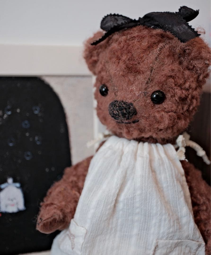 ヴィンテージライク テディベア ブラウンベア 海外作家様 ハンドメイド くま