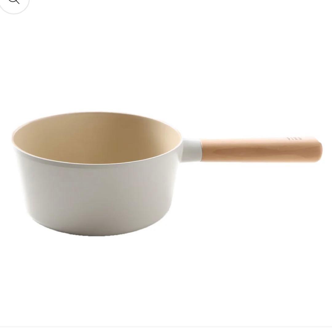 【新品・未使用】●FIKA● セラミックスープパン（片手鍋） 18cm ホワイト