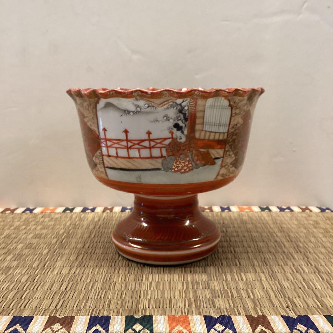 虎と人物のデザイン陶器