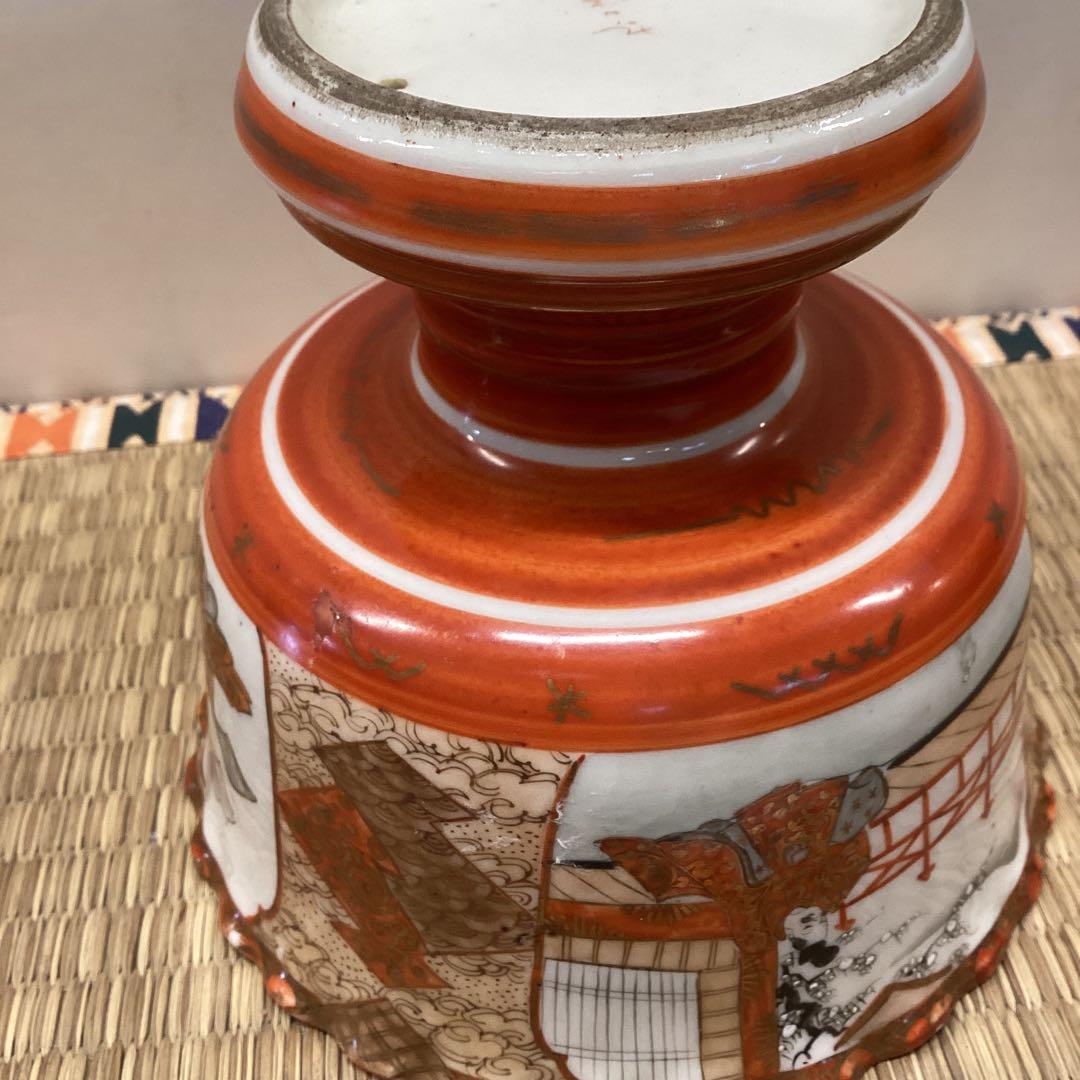 虎と人物のデザイン陶器