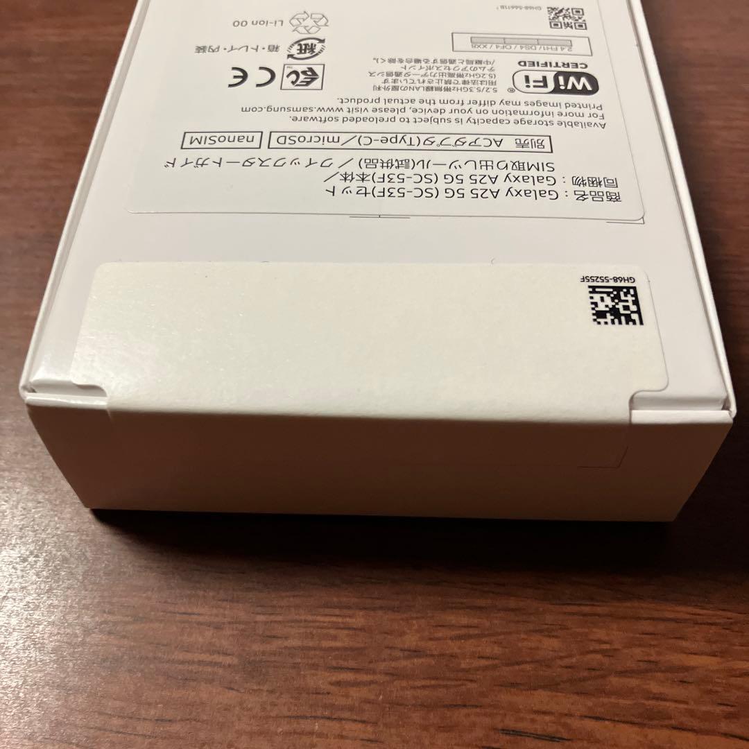 新品未開封Samsung Galaxy A25 5G 本体 送料無料サービス