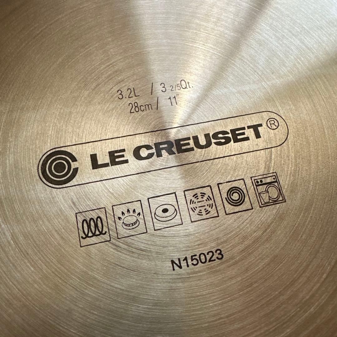 ✳︎ル・クルーゼ✳︎フライパン/炒め鍋/パエリア28cmガラス蓋付き