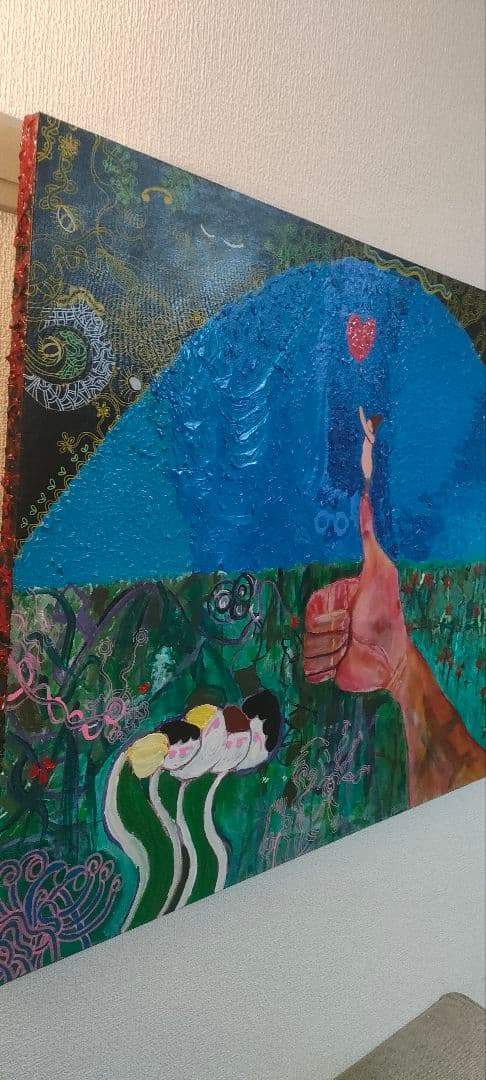 抽象画 愛と希望のテーマ