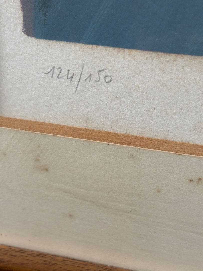 D023 カシニョール リトグラフ 直筆サイン エディション 124/150