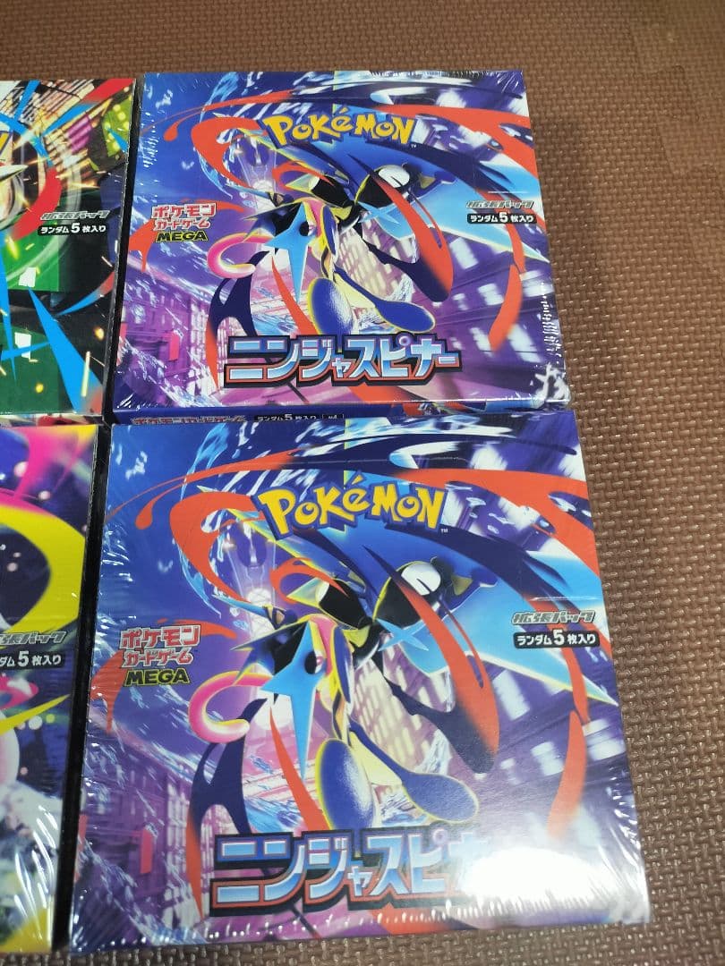 ポケモン メガブレイブ&メガシンフォニア&ニンジャスピナー 4BOXシュリンク付