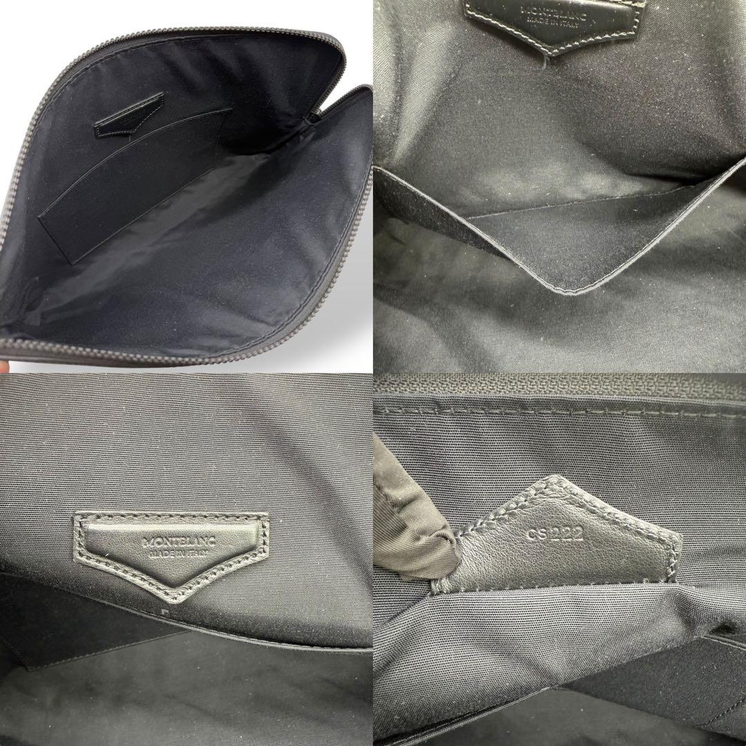 【良品】MONTBLANC モンブラン ラップトップケース レザー PC収納 黒