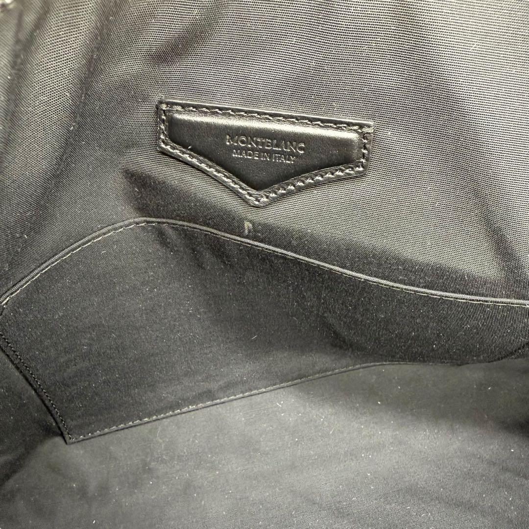 【良品】MONTBLANC モンブラン ラップトップケース レザー PC収納 黒