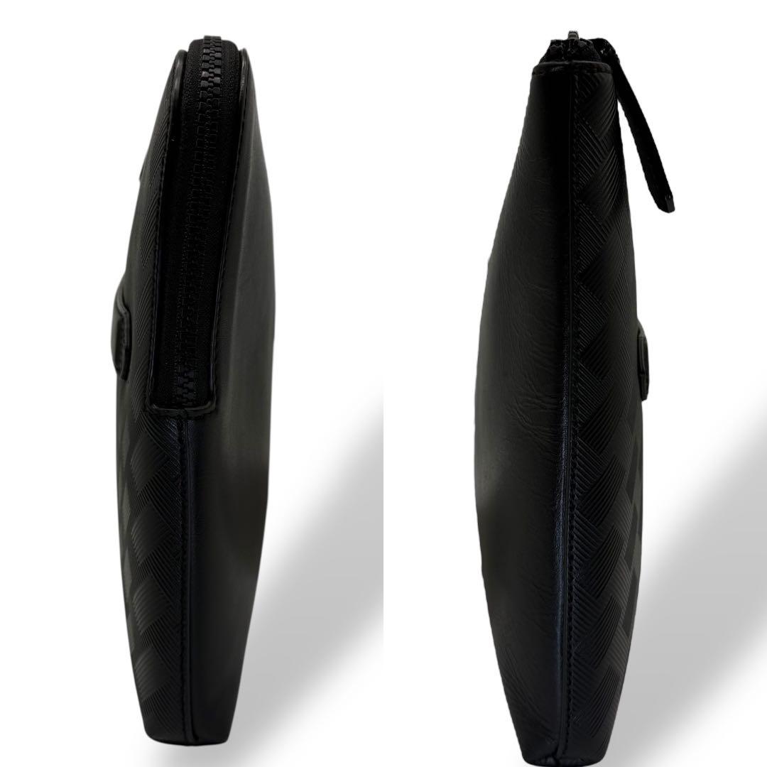 【良品】MONTBLANC モンブラン ラップトップケース レザー PC収納 黒