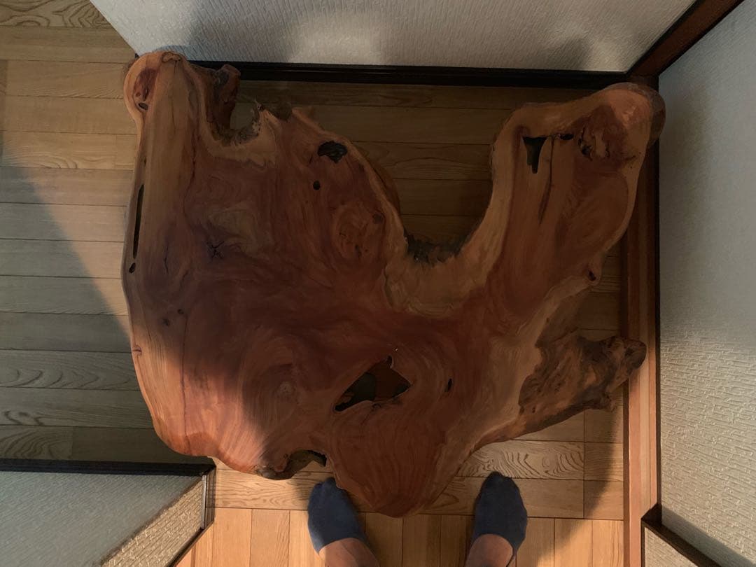 けやき 机 一枚板